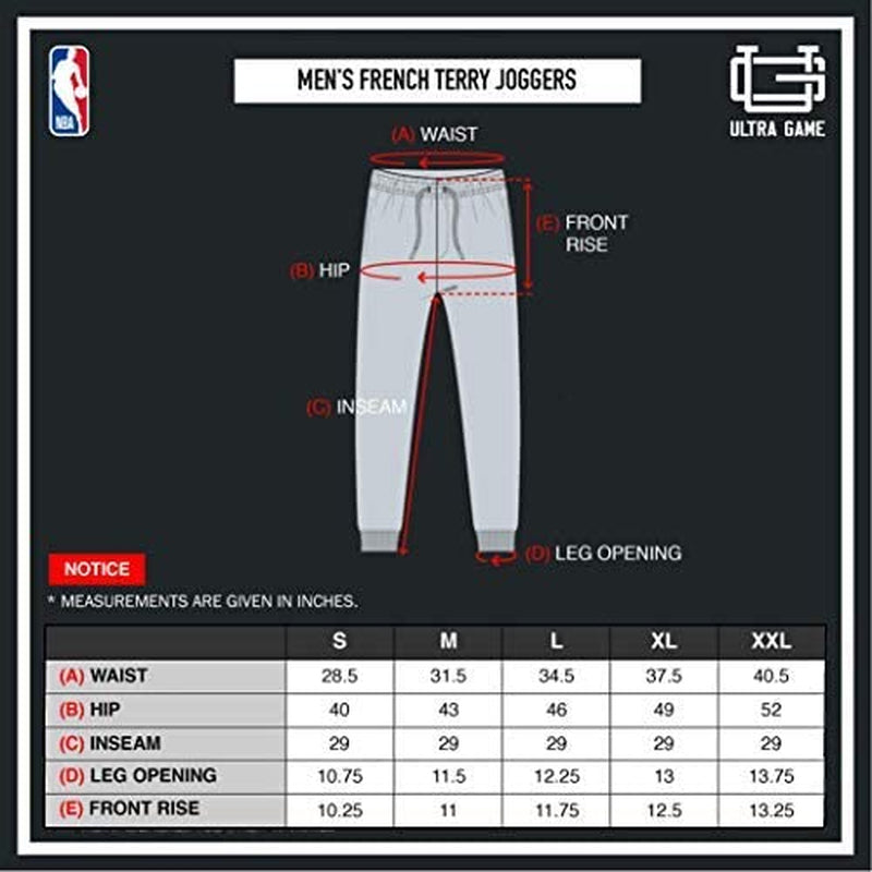 Men’S NBA Official Super Soft Game Day Jogger Sweatpants - Unisex